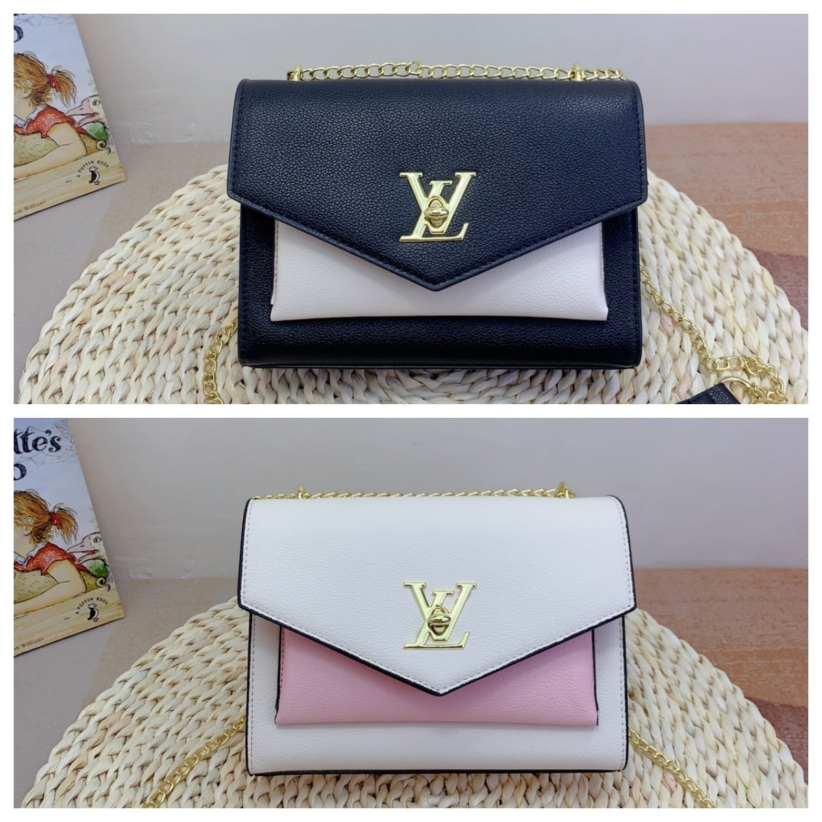 Louis Vuitton Mylockme Satchel Chain Bag Rose Trianon 23Cm M22190 - Image 2