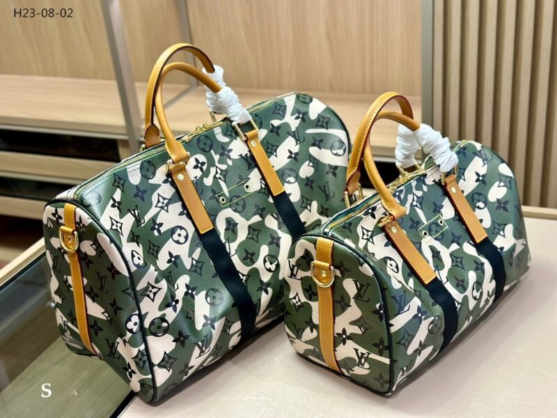 Alternative view of Louis Vuitton X Takashi Murakami Green Monogramouflage Coated Canvas Speedy 35Cm