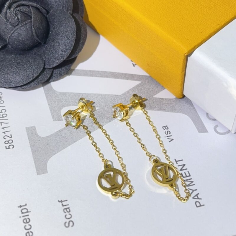Alternative view of Louis Vuitton Petit Louis Earrings In Gold M00390