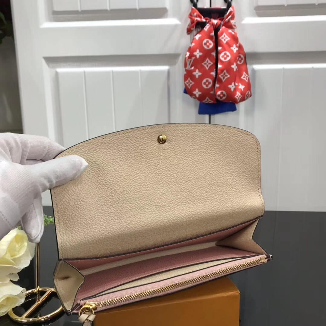 Louis Vuitton Emilie Wallet Pink 19Cm - Image 8