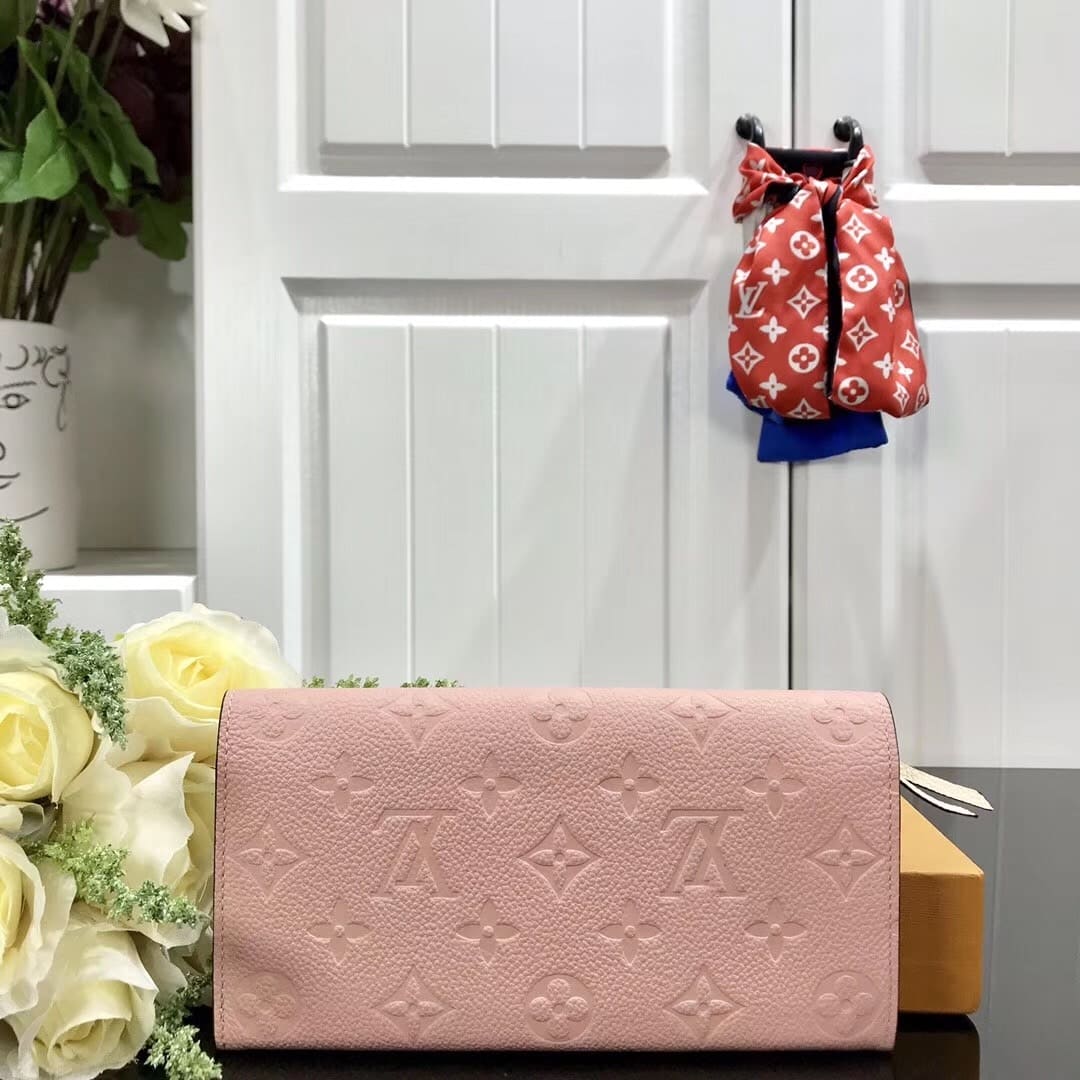 Louis Vuitton Emilie Wallet Pink 19Cm - Image 7