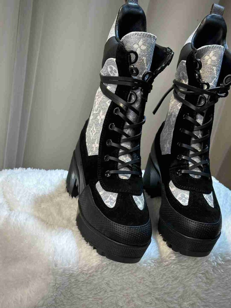 Alternative view of Louis Vuitton Laureate Platform Desert Boot Grey 1Ab2X9