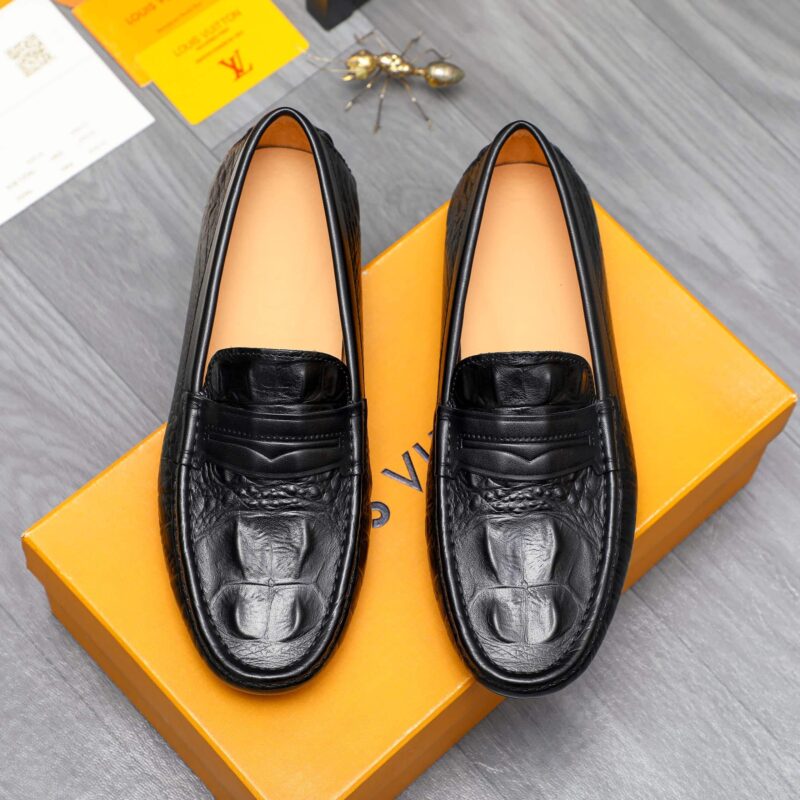 Alternative view of Louis Vuitton Loafer Alligator Matte Leather In Black