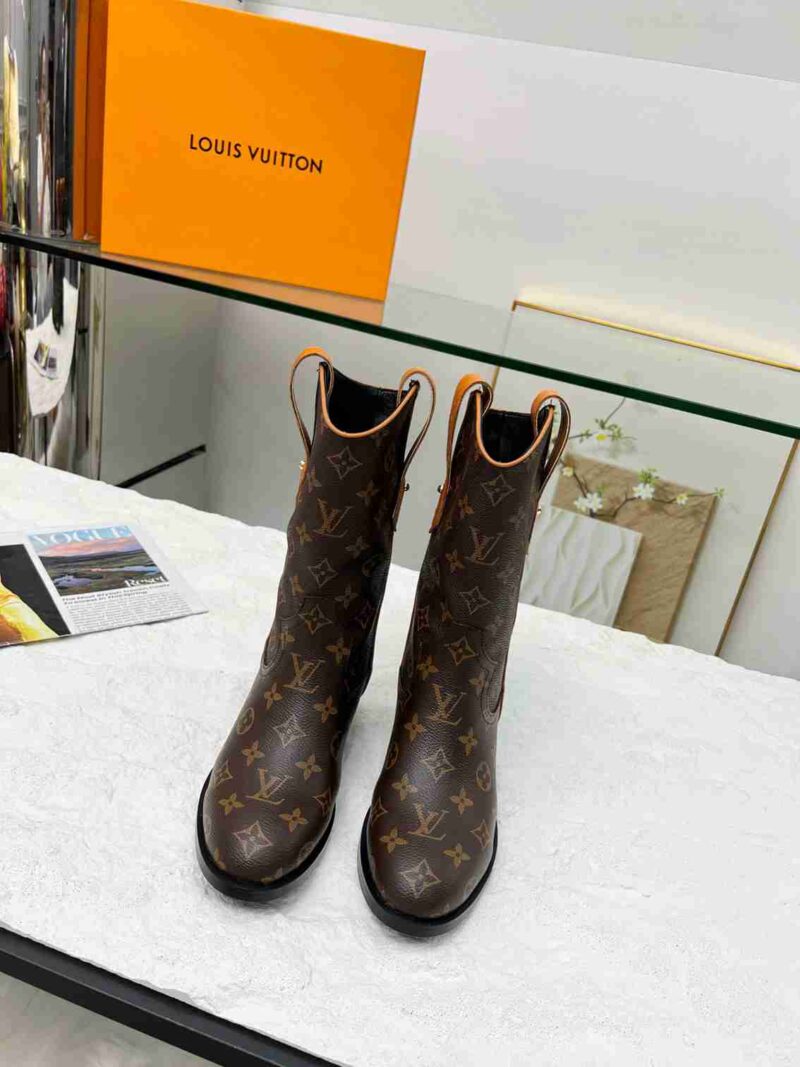 Alternative view of Louis Vuitton Lv Rider Boots Monogram Brown