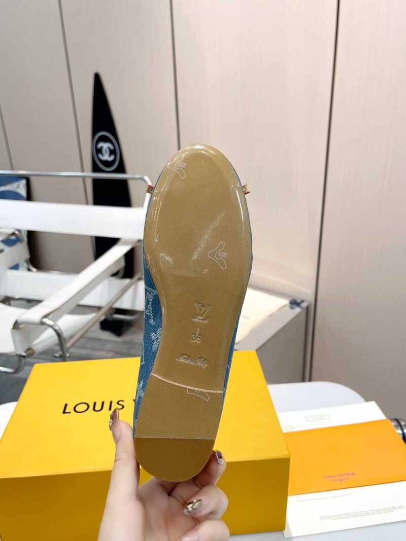 Alternative view of LOUIS VUITTON NINA DOLL SHOES DENIM BLUE 1ACK91