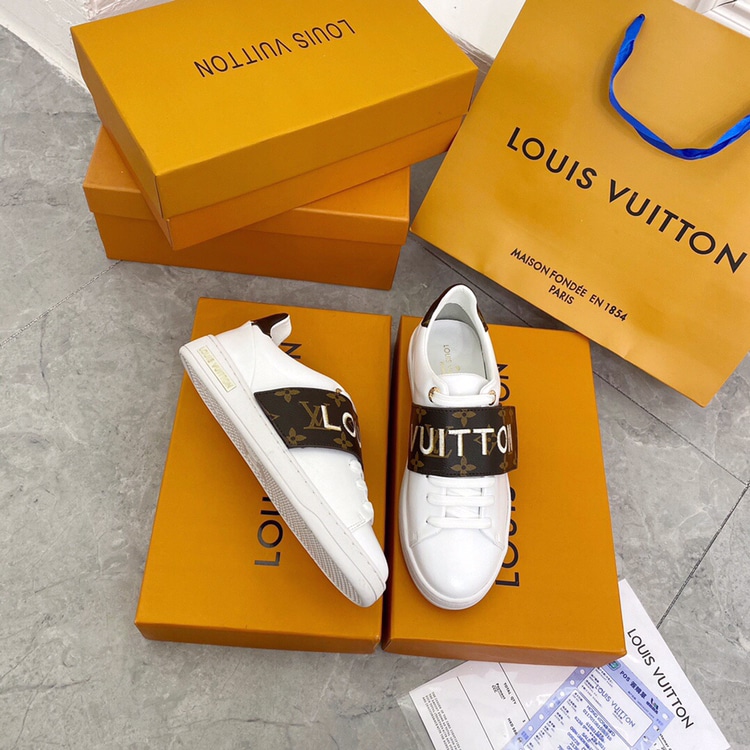 Alternative view of Louis Vuitton Frontrow Logo Monogram Strap White