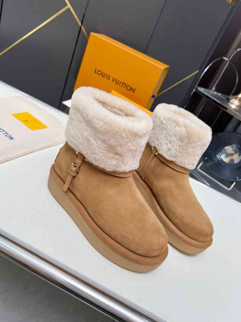 Alternative view of Louis Vuitton Aspen Platform Ankle Boot Beige 1Ac79I