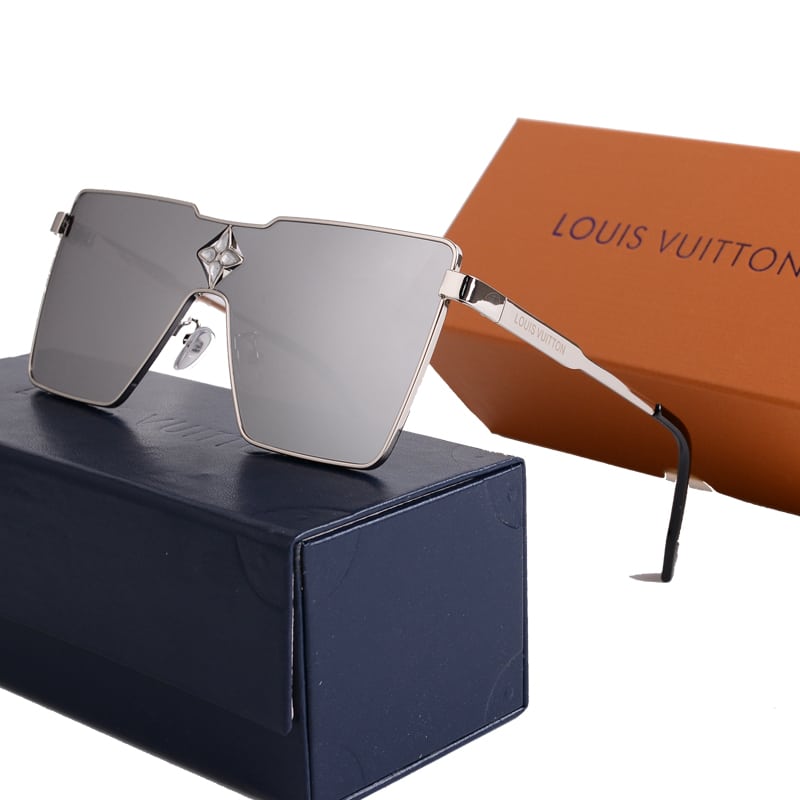Alternative view of Louis Vuitton Cyclone Metal Sunglasses Silver Hardware In Silver
