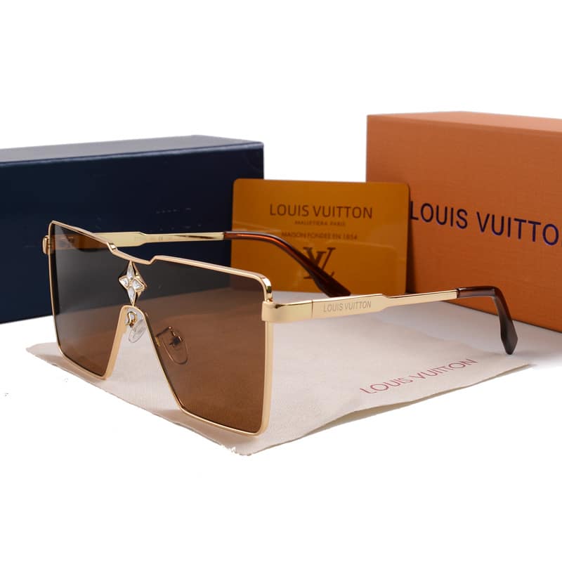 Alternative view of Louis Vuitton Cyclone Metal Sunglasses Gold