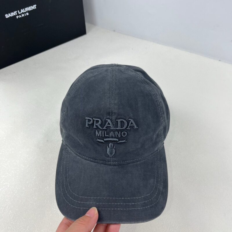 Alternative view of Prada Canvas Baseball Cap Baltic Blue 1Hc274 2C1S F0216