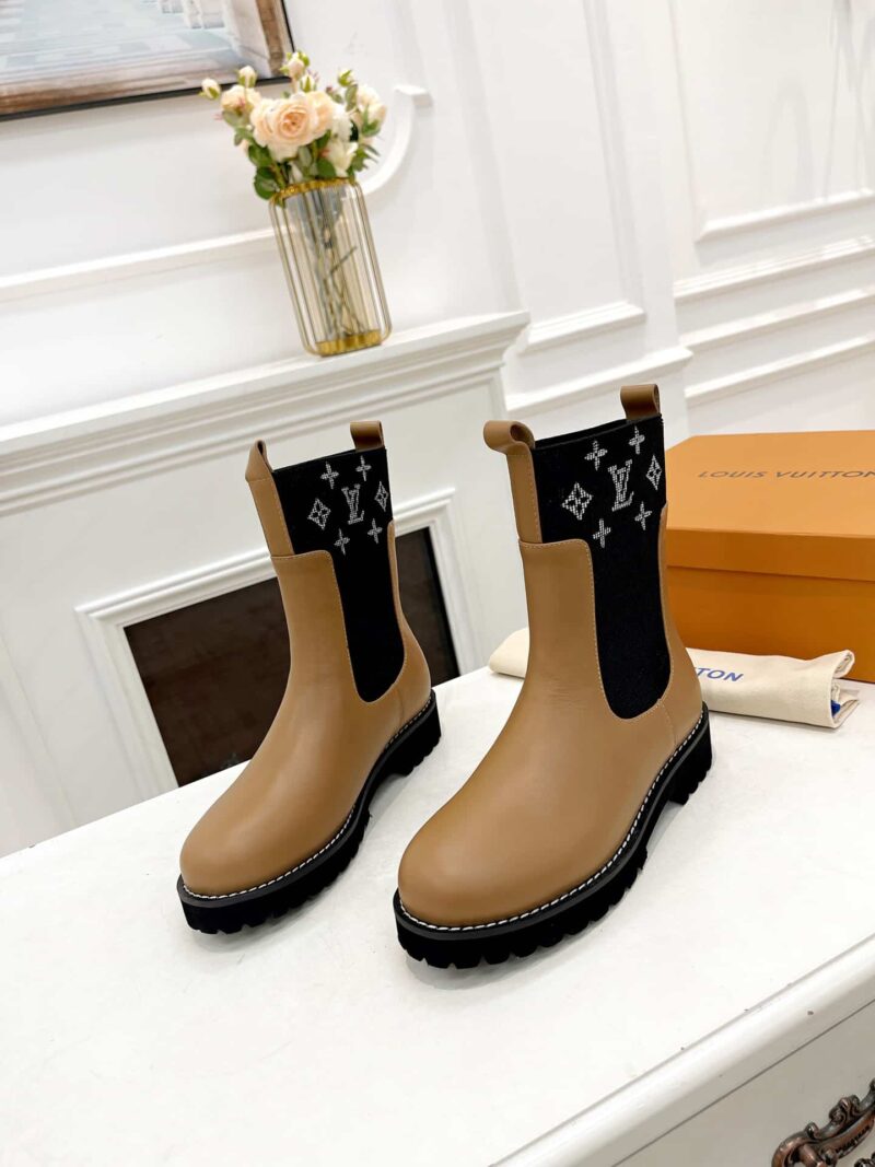 Alternative view of Louis Vuitton Lv Beaubourg Ankle Boot Monogram Brown