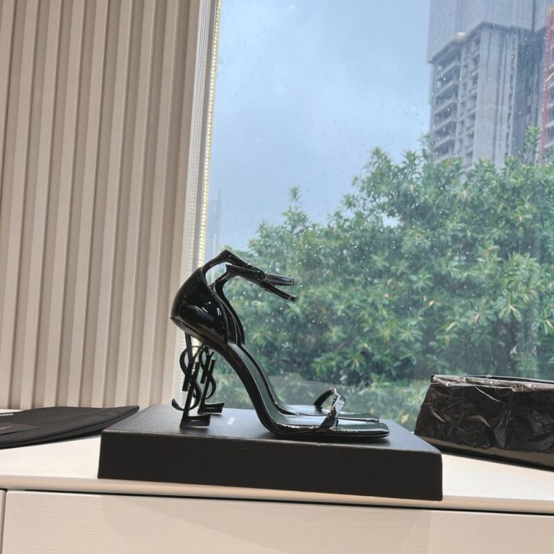 Alternative view of Saint Laurent Opyum Sandals In All Black 5576620Npvv1000