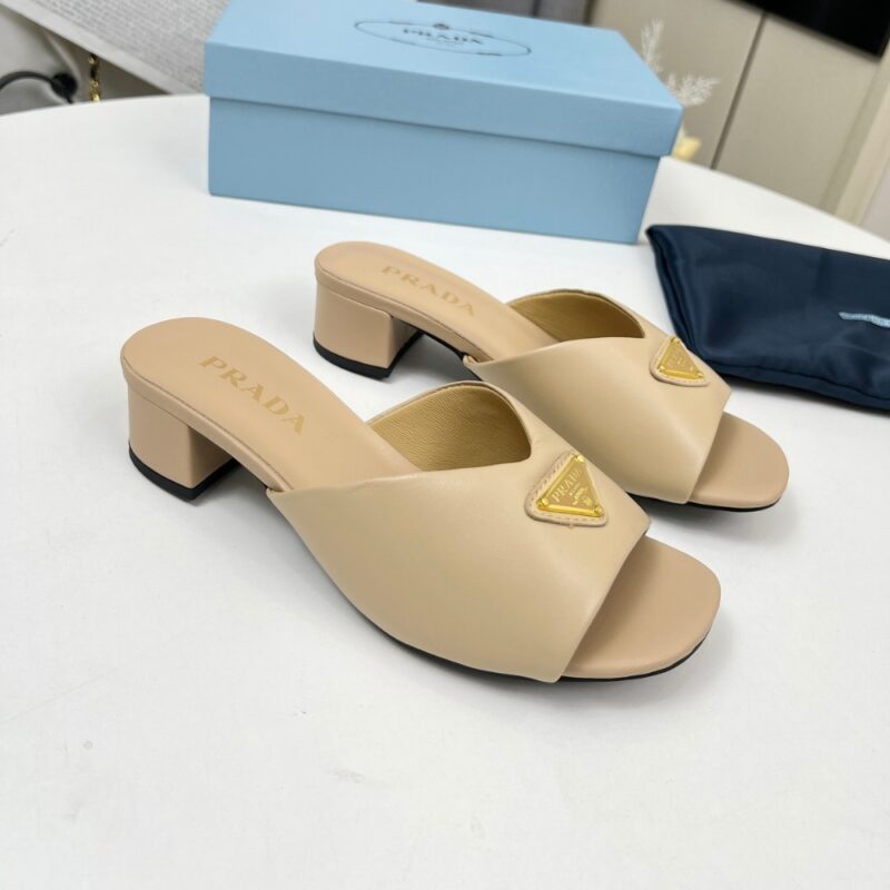 Alternative view of Prada Padded Nappa Leather Sandals Beige 1Xx711 2Dl8 F0036 F A035
