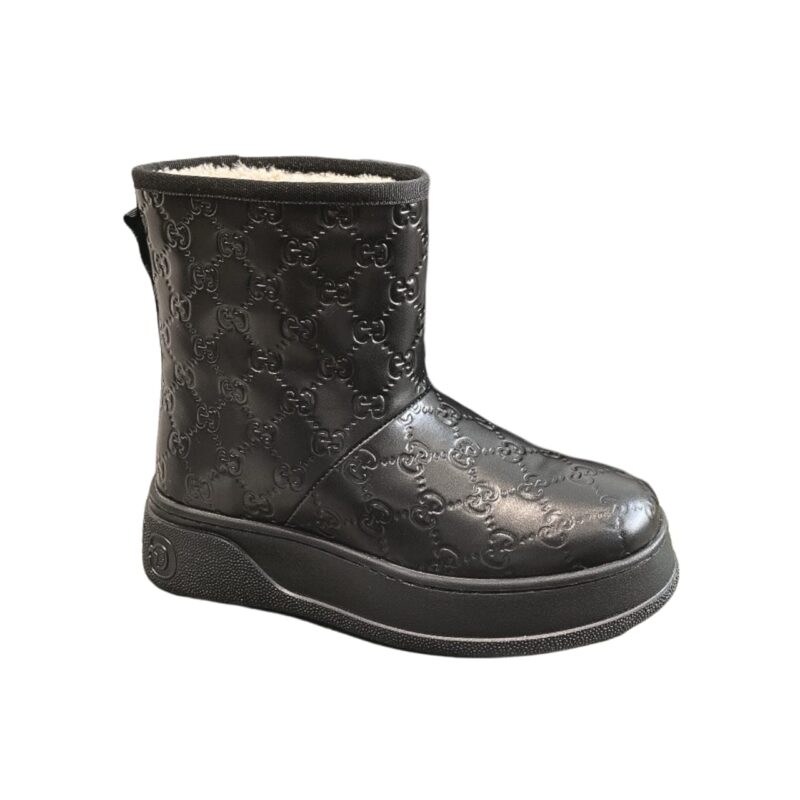Gucci Women’S Boot Gg Leather Black
