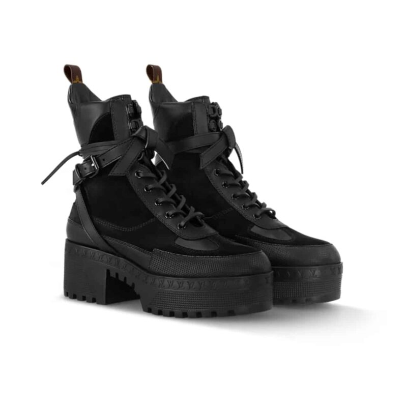Louis Vuitton Laureate Platform Desert Boot Black 1Ad25F