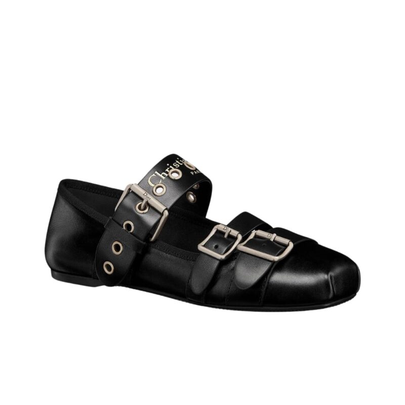 DIOR PUNK BALLET FLAT BLACK KDB946SCG S900