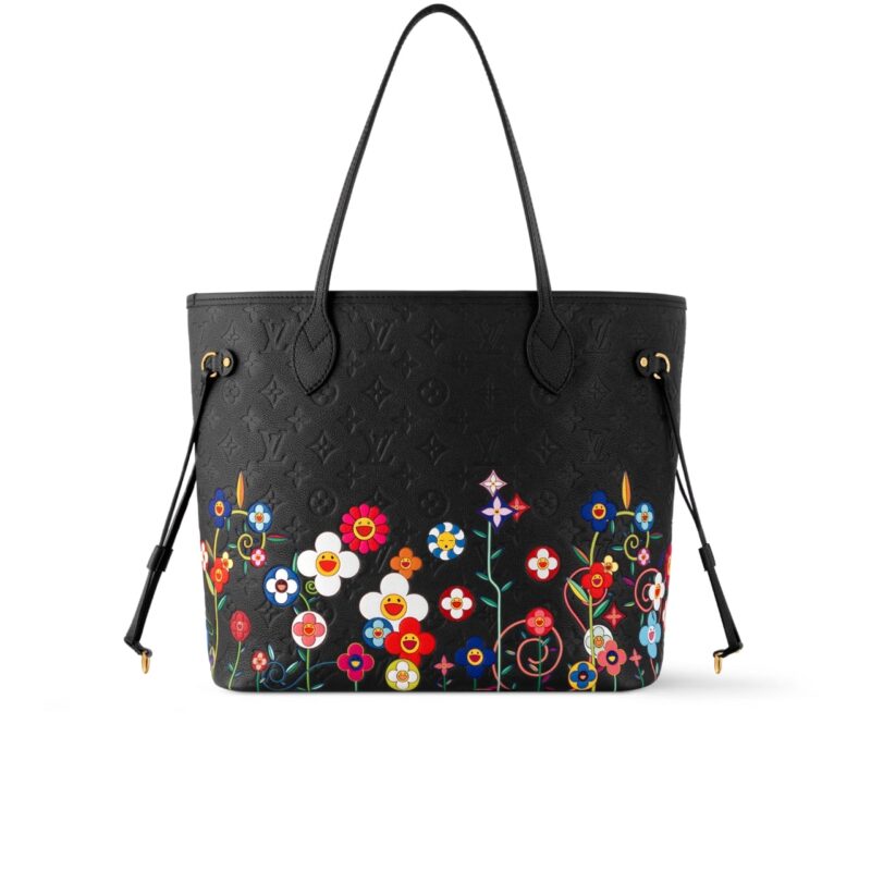 Louis Vuitton X Takashi Murakami Neverfull MM Black 31Cm M13675