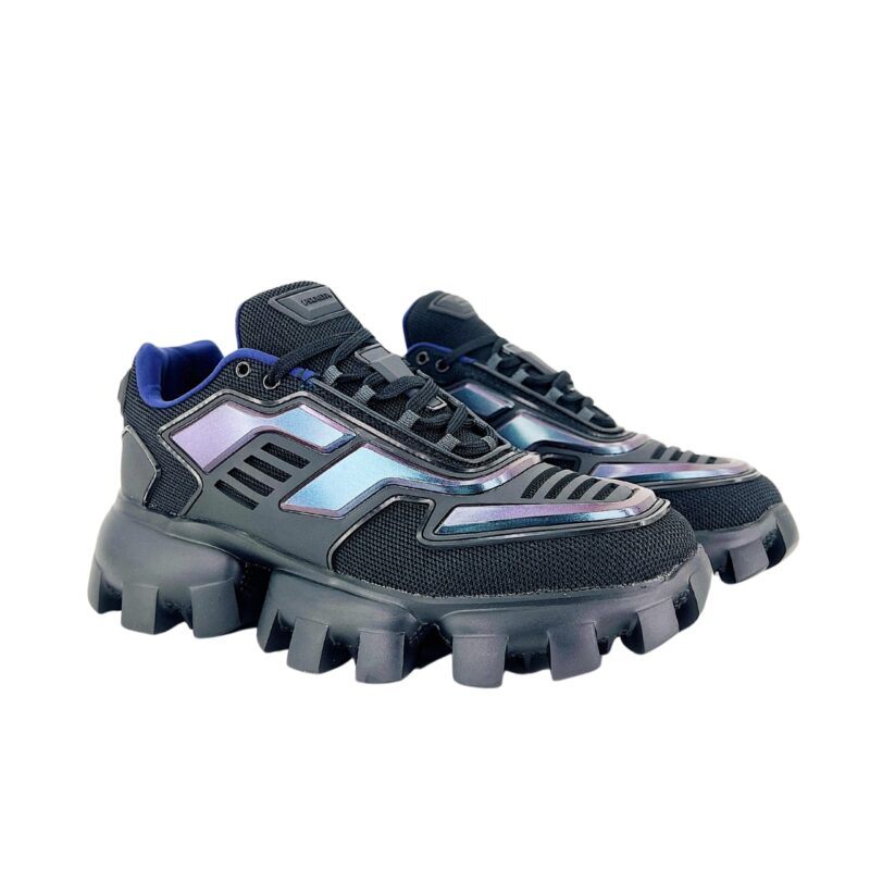 Prada Cloudbust Thunder Low Top Sneakers In Fabric Iridescent
