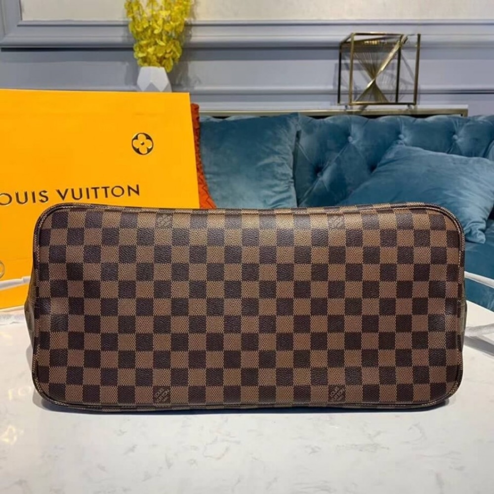 Iconic Set: Louis Vuitton Neverfull Gm Damier And Zippy Wallet Damier - Image 3