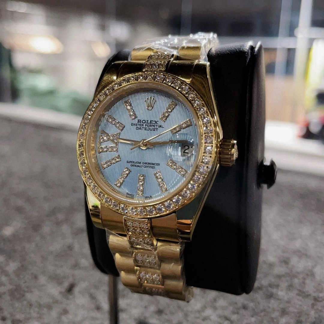 Rolex Lady Datejust 31 Cornflower Blue Dial Gold 18K 31Mm 279138BLSRDP - Image 4