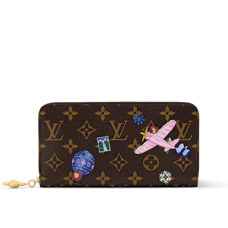Louis Vuitton Zippy Wallet Monogram Snowy Pearl 19Cm M26256