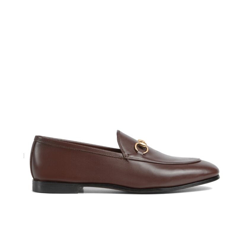 Gucci Women'S Leather Horsebits Loafers Brown