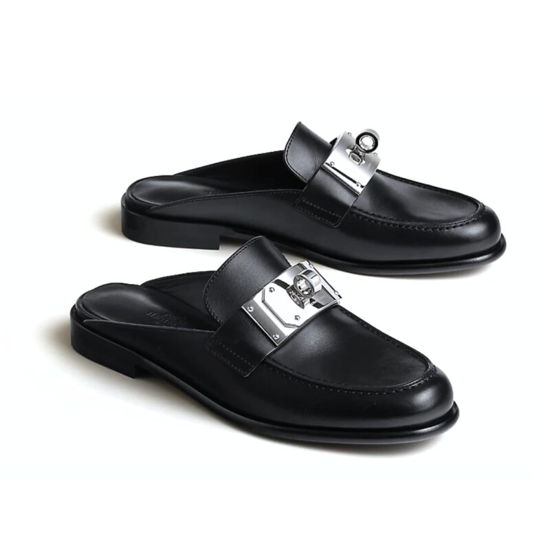 Hermes Lota Mule Black H241159Z 02350
