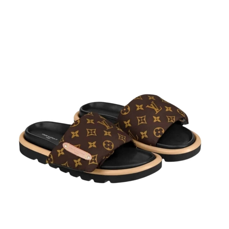 Louis Vuitton Pool Pillow Flat Comfort Mule Cacao Brown 1Aaebx