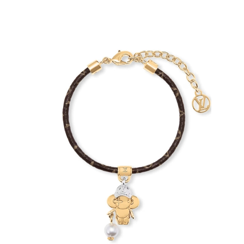 Louis Vuitton Vivienne Bracelet Monogram Gold Brown M8218Z