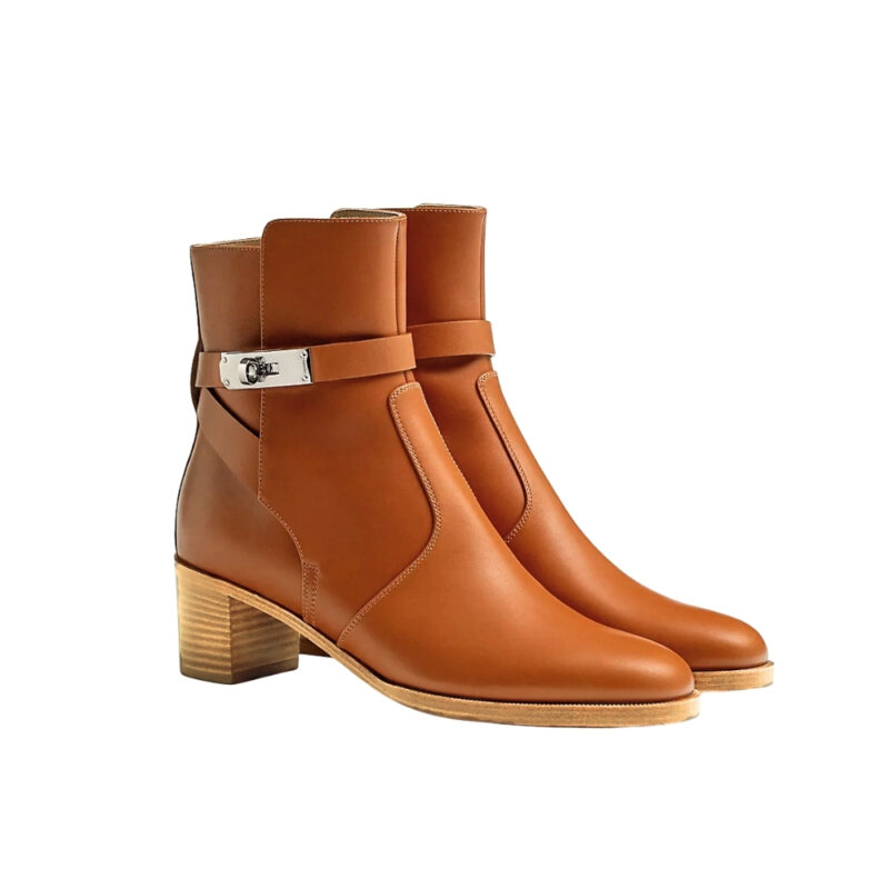 Hermes Frenchie 50 Ankle Boot Brown H222092Z A3360