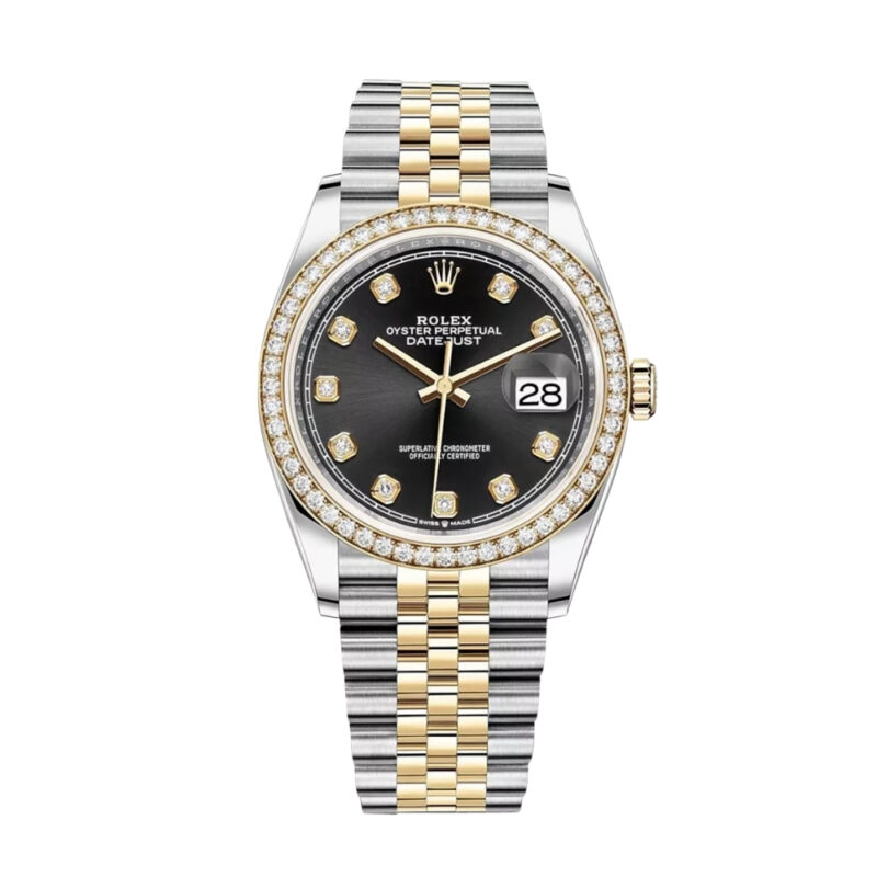 Rolex Oyster Perpetual Datejust Silver Diamond 36mm 116243