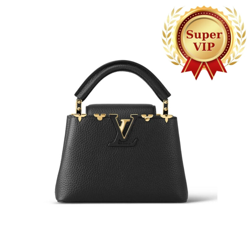 [Super Vip 1:1] Louis Vuitton Capucines Mini Black 21cm M56669