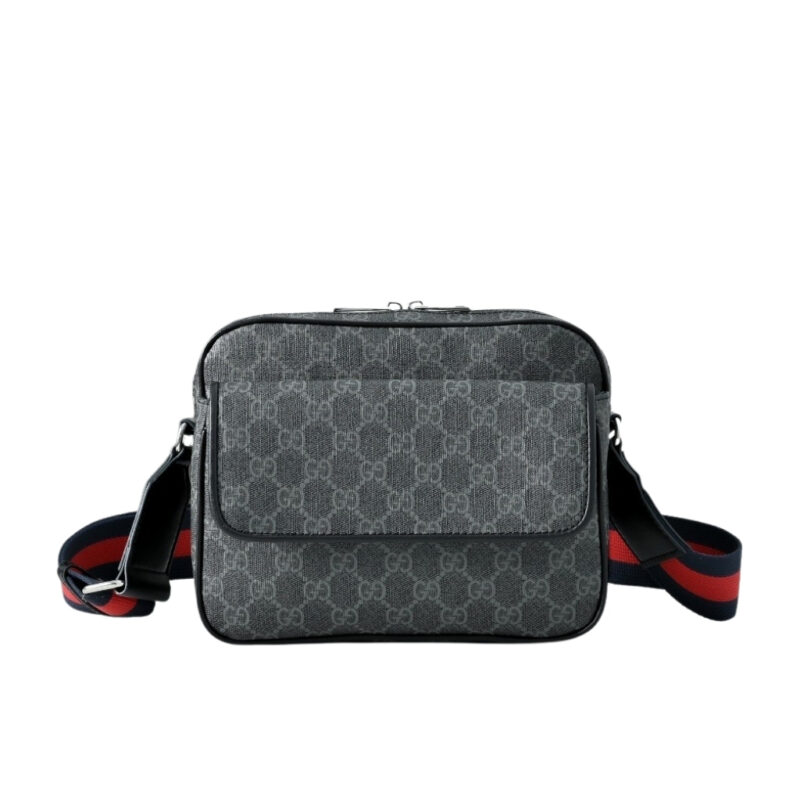 Gucci GG Black Small Crossbody Bag Black Supreme Canvas 23cm 795479 FADJA 1042
