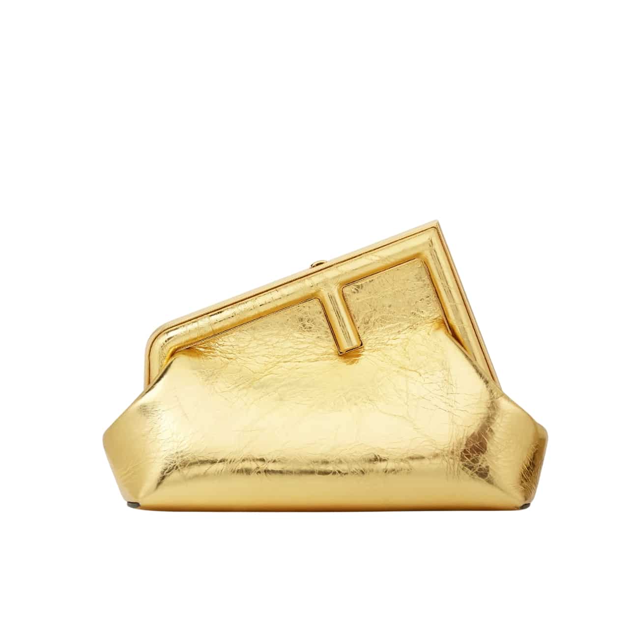 Fendi First Small Laminate Leather Bag Gold 24cm 8BP129AISPF0RXU