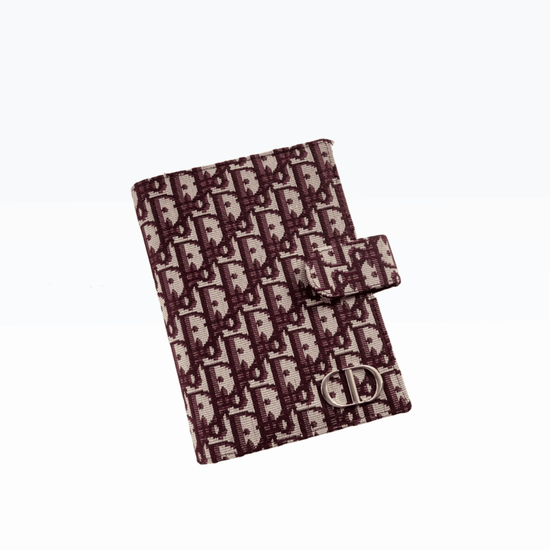 DIOR OBLIQUE JACQUARD WALLET RED 19CM