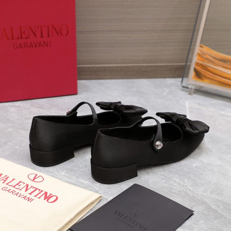 Alternative view of Valentino Garavani Bowjane Mary Jane Ballerina In Black 5W0S0Ki3Jiv 0No
