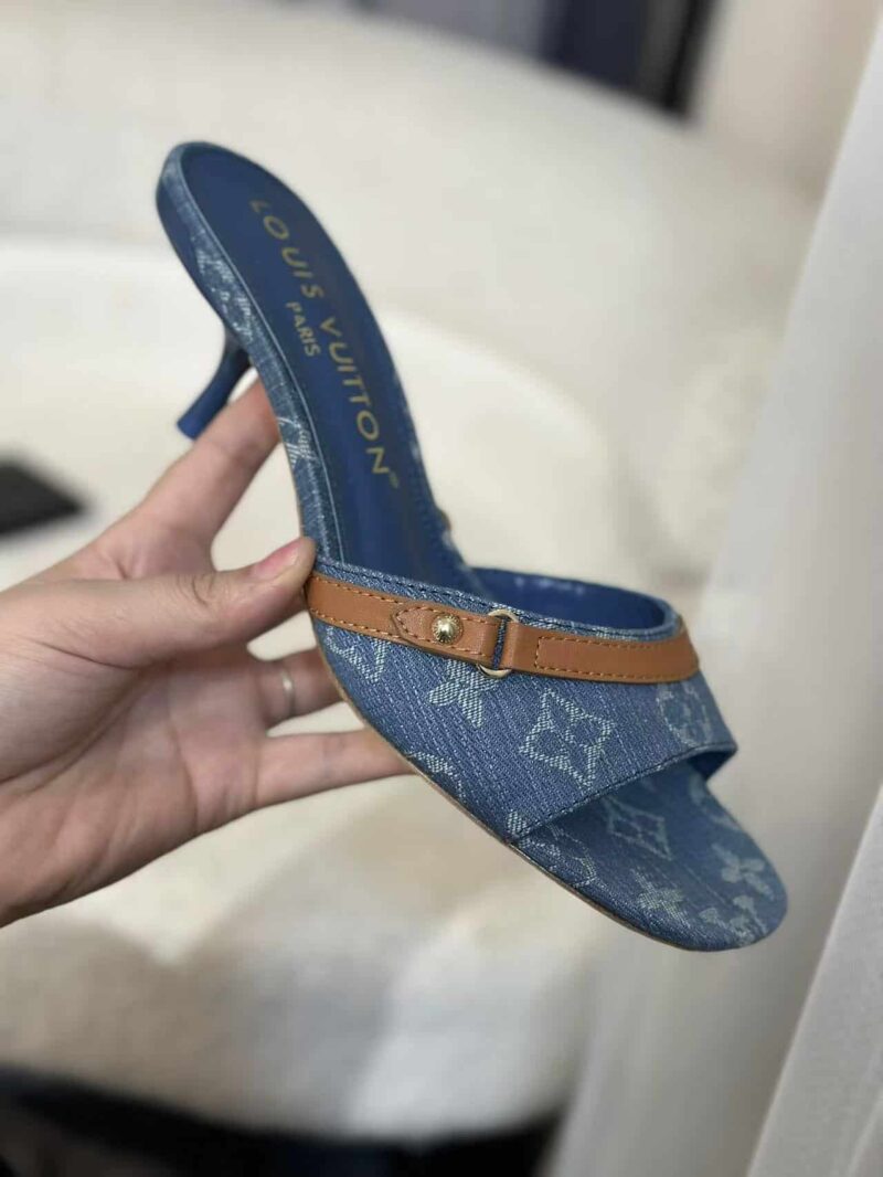 Alternative view of Louis Vuitton Neo Revival Mule Denim Blue 1Acizb