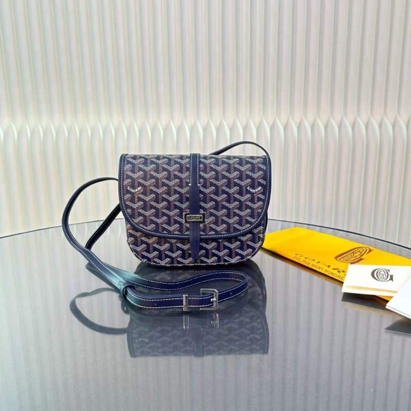Alternative view of GOYARD GOYARDINE BELVEDERE PM MESSENGER BAG NAVY 21CM BELVE3PMLTY12CG12P