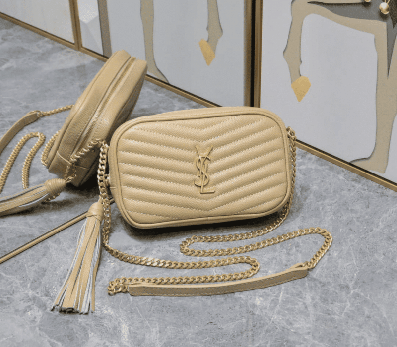 Alternative view of Saint Laurent Mini Lou In Quilted Leather Bag Beige 19Cm 748849Dv7012721