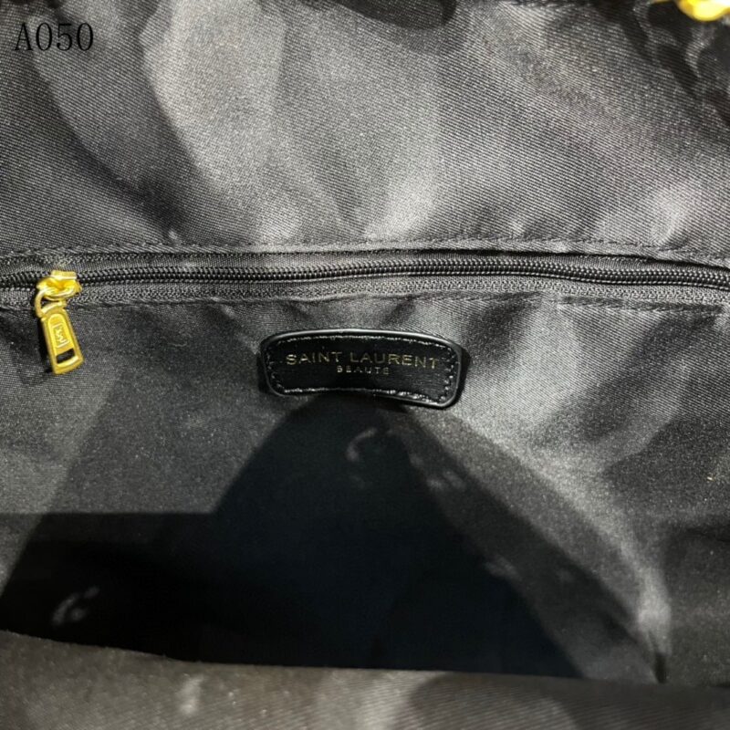 Alternative view of Saint Laurent Joe Backpack In Black Gold 29Cm 6726091El071000