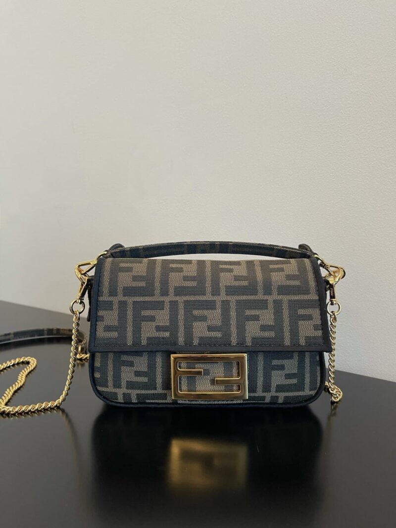 Alternative view of Fendi Mini Baguette Brown 8Bs017A6V5F17U4