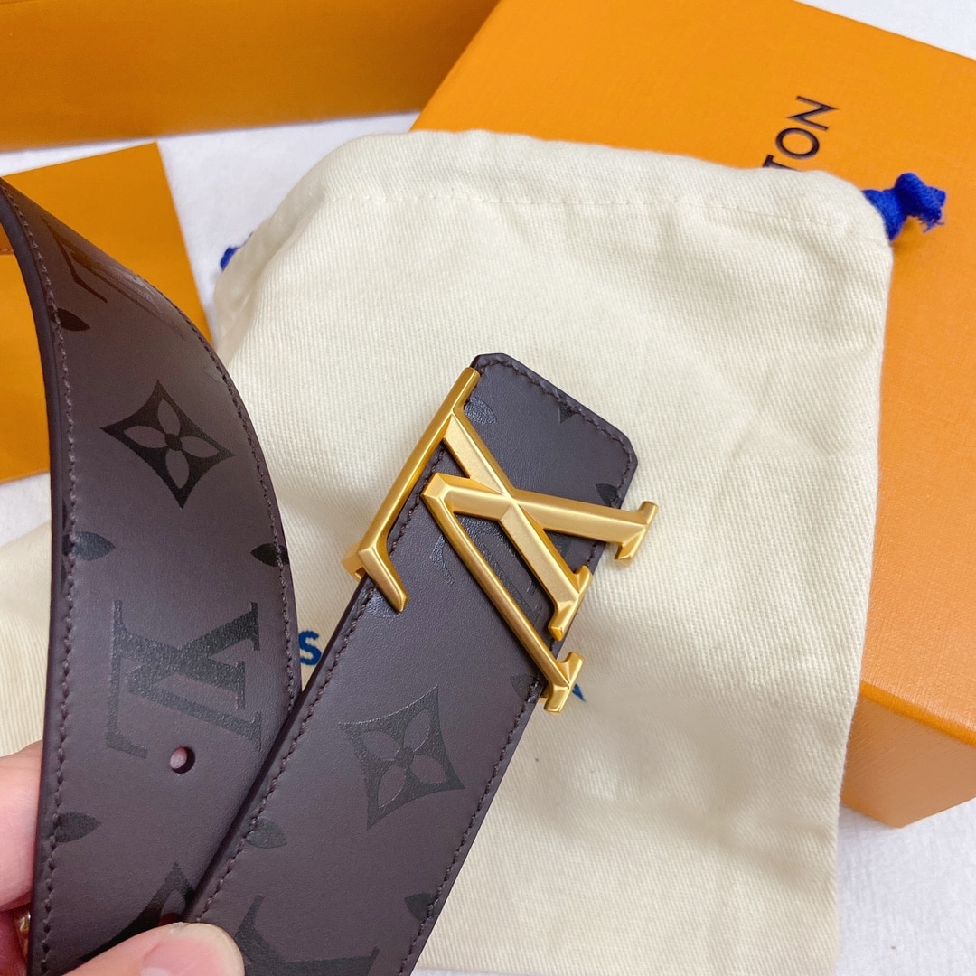 Louis Vuitton LV Pyramide Belt Dark Brown 40MM - Image 5
