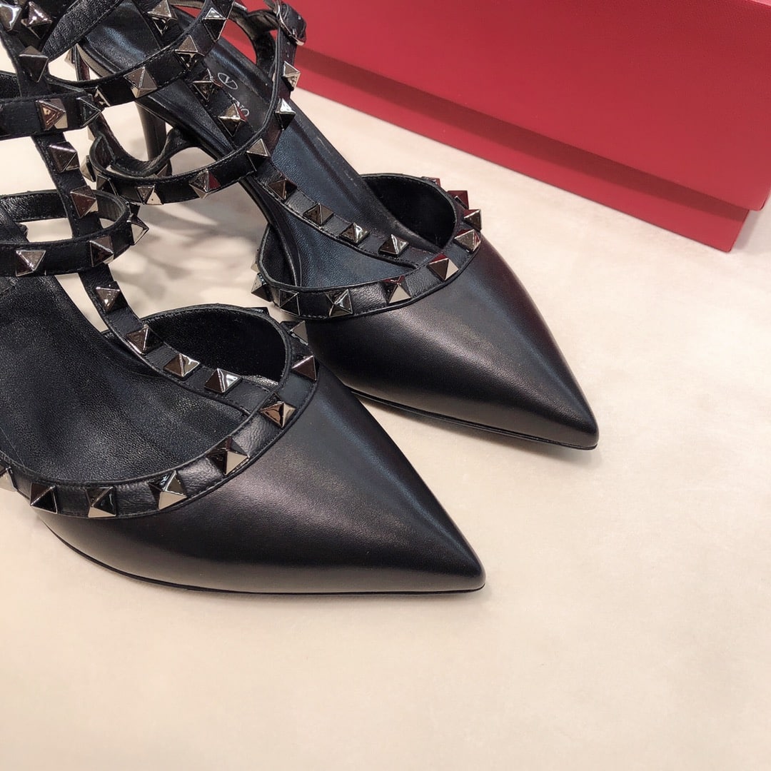 Valentino Rockstud Caged Pump 65Mm Black ZW2S0375VB8 0NO - Image 8