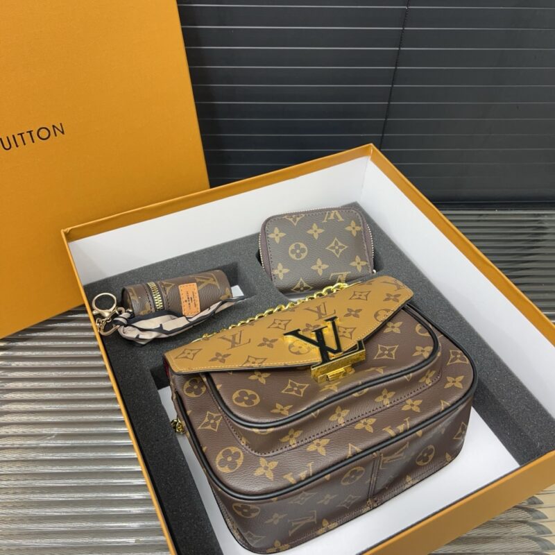 Alternative view of Gift Set: Louis Vuitton Passy Monogram Canvas With Mini Keychain And Know Zippy Coin