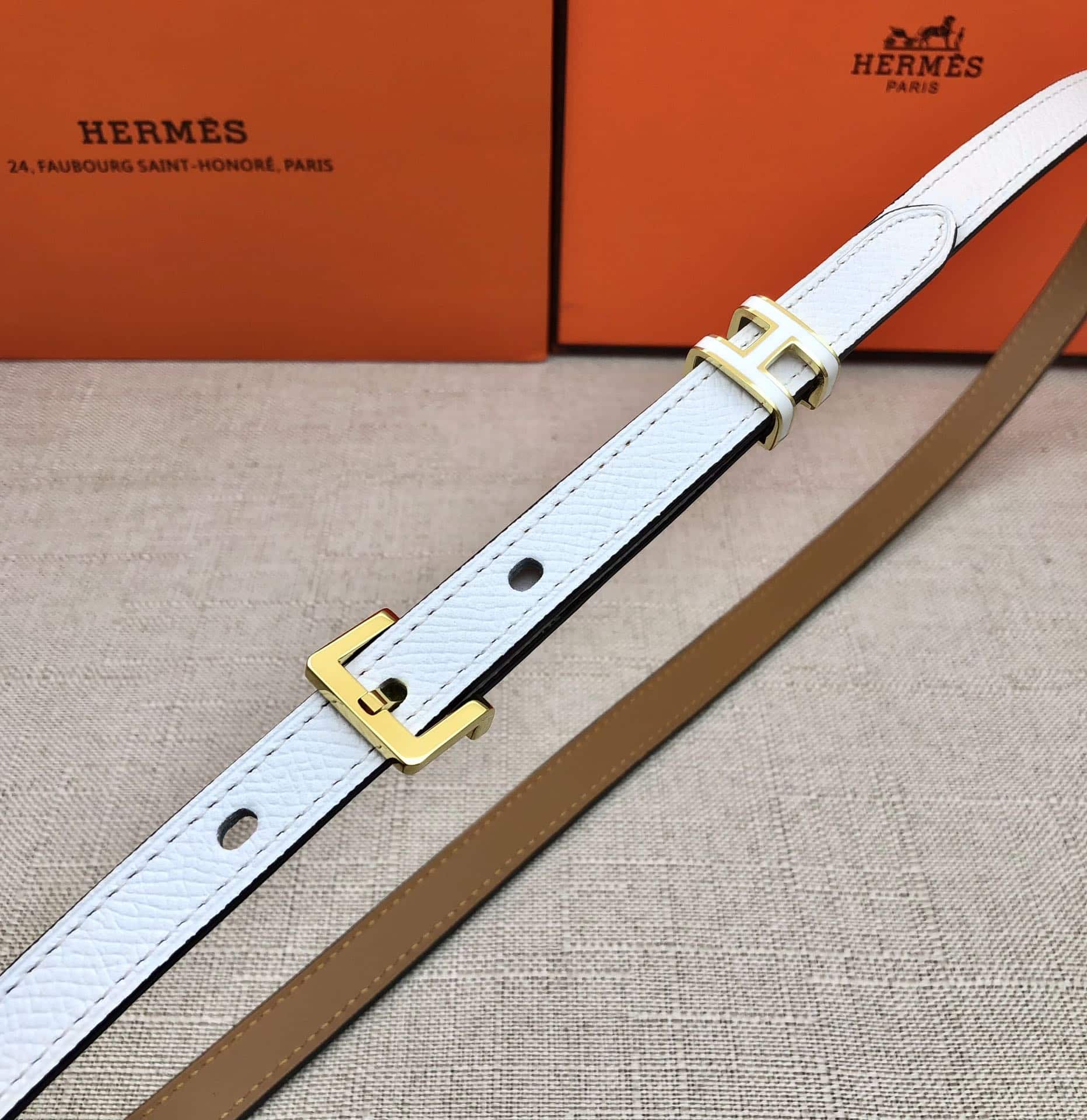 Hermes Pop H 15 Belt White 15Mm H081087Cd10085 - Image 8
