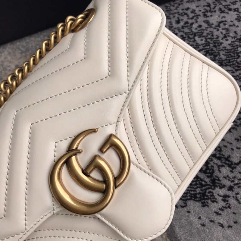 Gucci Marmont Matelassé Mini Bag 446744 Dtdit 9022 - Image 3