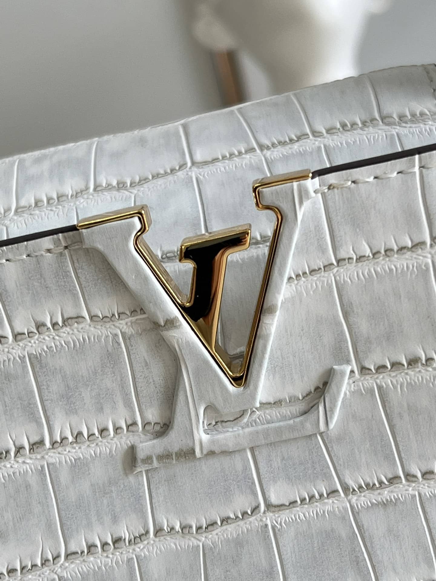 Louis Vuitton Borsa Capucines Mini White 21Cm N80127 - Image 3