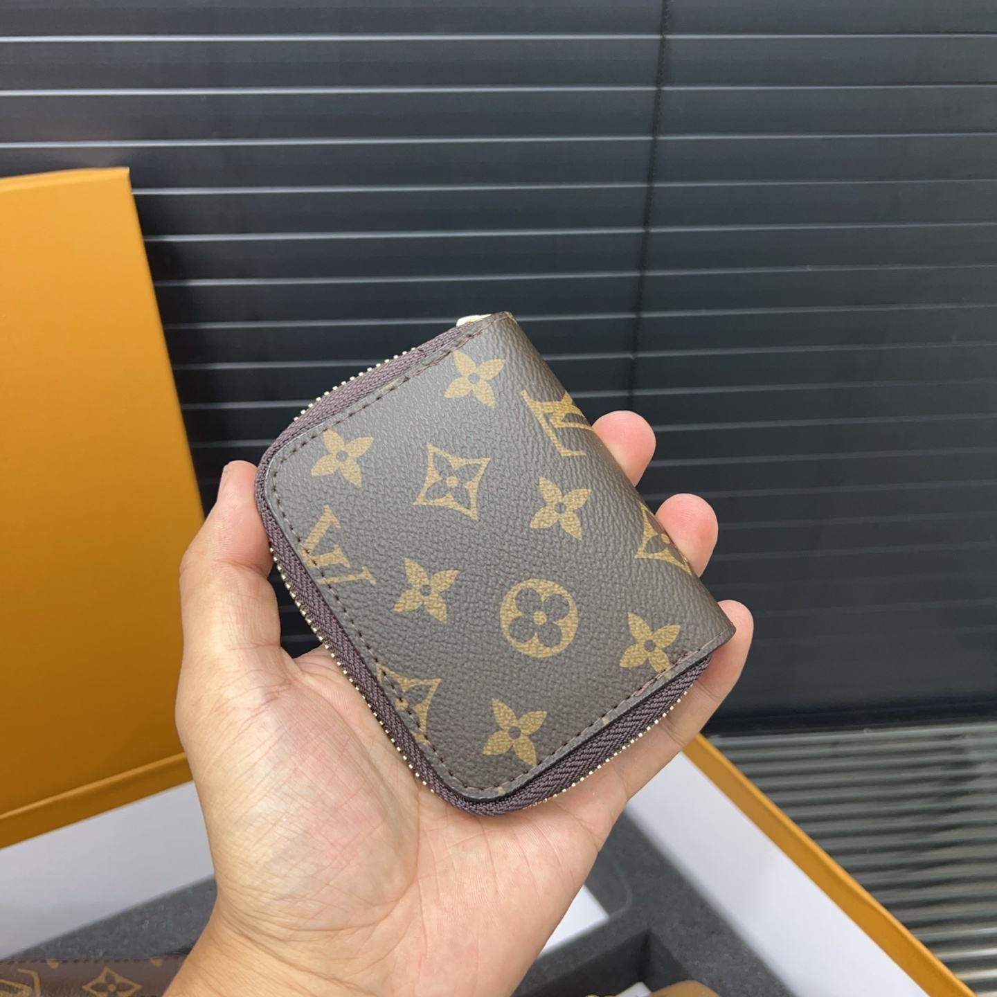 Gift Set: Louis Vuitton Passy Monogram Canvas With Mini Keychain And Know Zippy Coin - Image 8