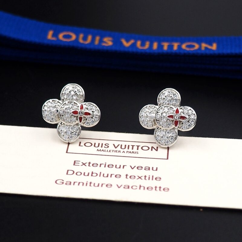 Alternative view of Loui Vuitton Vivienne Earrings In Silver
