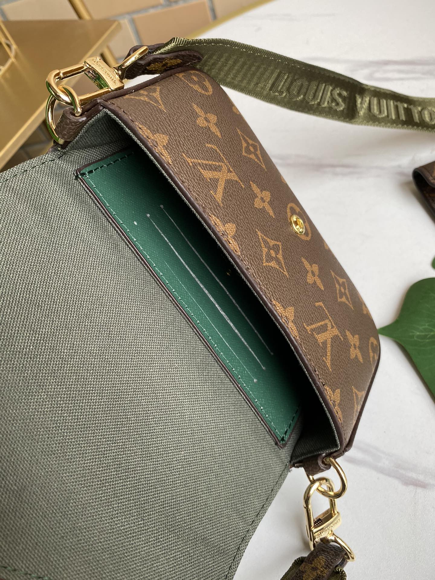 Louis Vuitton Félicie Strap And Go 17Cm Green M80091 - Image 4